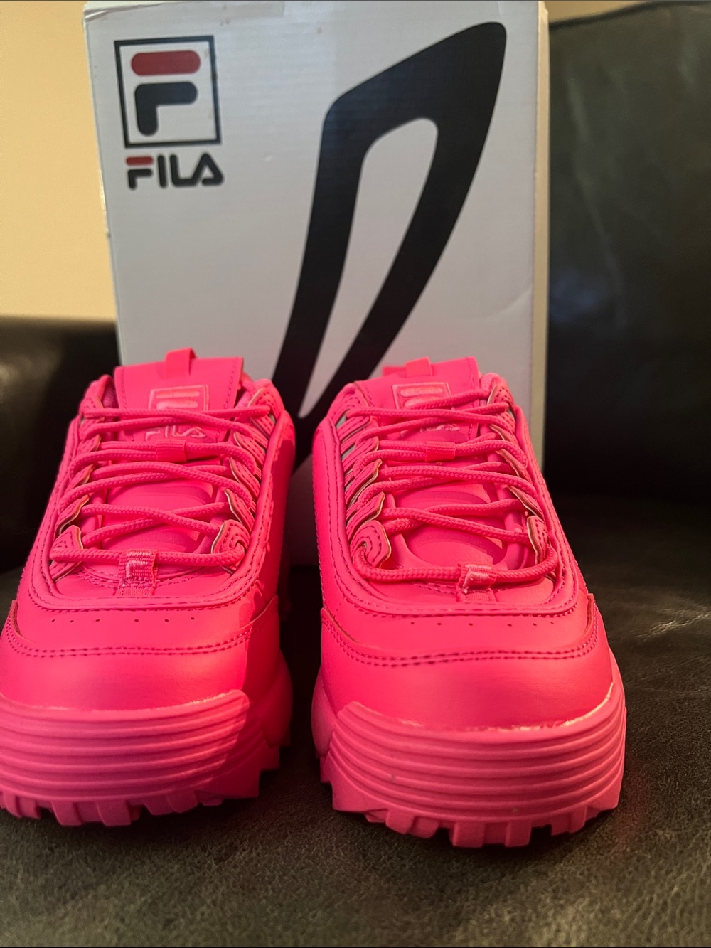 Brand new Fila Pink Chunky Platform Sneakers